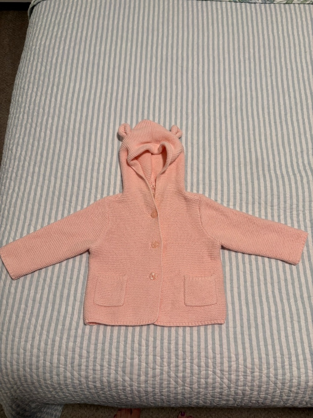Baby Gap Bear Sweater - Pink - Size 6-12 months - EXCELLENT CONDITION